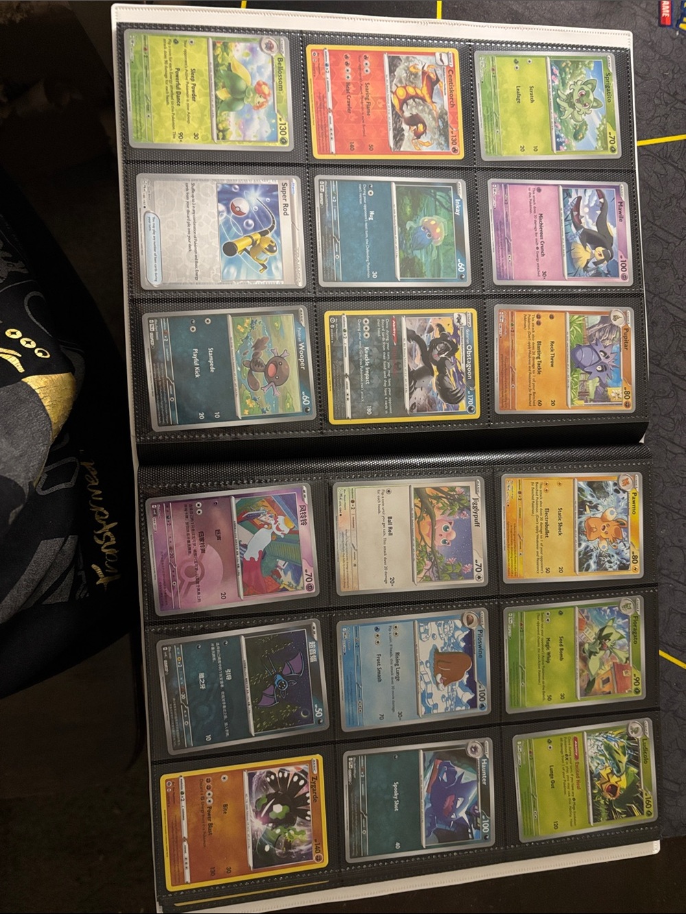 Pokemon Trading Card Binder - Multi Color Card Pages